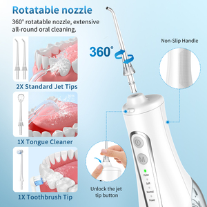 <span class=keywords><strong>Hydropulseur</strong></span> <span class=keywords><strong>dentaire</strong></span> sans fil rechargeable OEM avec réservoir amovible, irrigateur buccal portable - Product Image 3