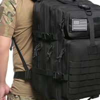Sac à dos imperméable pour sports de plein air, tissu 80g, grande capacité, extensible Molle, randonnée, camping, tactique, fabriqué en Chine