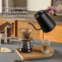 Bouilloire électrique à col de cygne haute puissance 1200W, chauffe rapide, contrôle de la température, cafetière en acier inoxydable, théière à goutte pour la maison