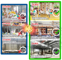 Ensembles de jouets pour aire de jeux intérieure pour enfants, conception personnalisée en gros, mini-carrousel, aire de jeux intérieure commerciale à thème pour enfants