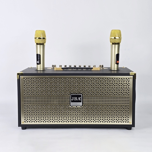 CH-216 Portable Trolley Speaker 50W High Power Karaoke Speaker with Wireless Mic, USB/TF/AUX, Big Bass for Indoor Outdoor Party