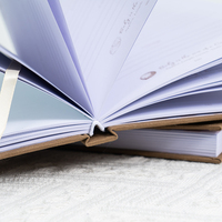 Cuaderno A5 de Tapa Dura Personalizado al por Mayor, Agenda Cosida con Tela para Tiendas de Papelería, Patrón Grabado, Papel Ecológico
