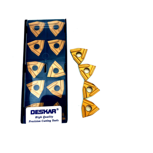 Outils de tournage externes en métal DESKAR, plaquettes en <span class=keywords><strong>carbure</strong></span>, WNMG080408L-S plaquettes de tour CNC LF9011 - Product Image 3
