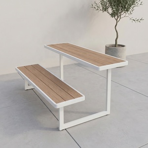 Banco <span class=keywords><strong>de</strong></span> Parque para Exteriores Económico Directo <span class=keywords><strong>de</strong></span> Fábrica, <span class=keywords><strong>de</strong></span> Aluminio y Madera Compuesta, Asientos Públicos para Jardín y Calle, Muebles Duraderos en Oferta - Product Image 4