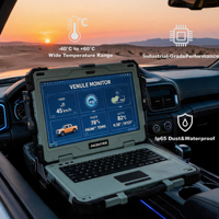 Nieuwe Intel I7 aanpasbare I/O robuuste laptop 15,6 inch grijs waterdicht stofdicht schokbestendig SSD dubbele batterij Engels toetsenbord