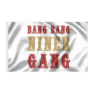 Haute Qualité 3X5FT Bang Bang Niner Gang Niners Bannières nfls NFC WEST CHAMPIONS San Francisco 49ers Drapeau - Product Image 4