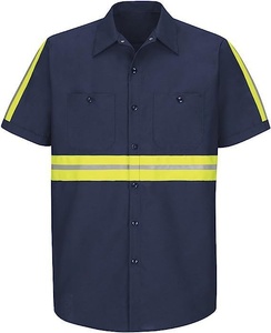 Vestes de travail réfléchissantes en polyester-coton de classe 2 ANSI avec logo personnalisé pour la protection des travailleurs, la soudure, la réparation automobile, les mines de charbon - Product Image 6