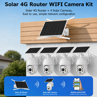 Caméra de surveillance solaire 4G Conda Tuya S10 avec audio bidirectionnel sans fil, cloud, Wi-Fi, batterie rechargeable, grand angle et projecteur, compatible carte SIM 4G