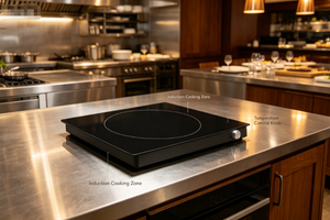 Placa de Inducción Comercial de un Solo Control, de Alta Resistencia para Cocinas de Restaurantes con Control Sencillo y Rápido - Product Image 5