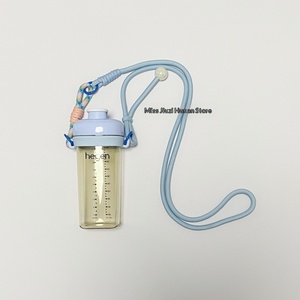 Vaso para Beber <span class=keywords><strong>Hegen</strong></span> para Padres e Hijos, Azul, con Cubierta de Papel Ajustable y Correa Larga Trenzada - Product Image 4