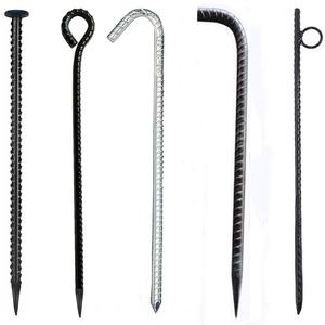 יתדות עיגון מפלדה 8/10/12/14 מ\\\"מ, סוג ניתן להתאמה אישית, יתדות פלדה בצורת U ו-J לטרמפולינה, אוהלים - Product Image 1