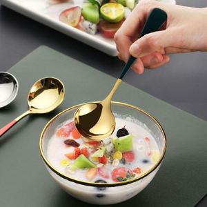 ช้อนซุปสแตนเลสมีที่จับหลากหลายสำหรับไอศกรีมและไข่แคดเบอร์รี่ - Product Image 6