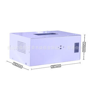 Custom Sheet Metal Chassis 287x182x120mm Laser Cut SPCC Cold Rolled Steel Baking Paint Electronics Enclosure - Product Image 1