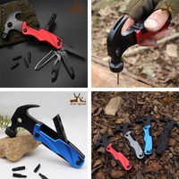 Outil multifonction en acier inoxydable, marteau, pinces, scie, couteaux de survie en plein air, camping, OEM personnalisable en aluminium