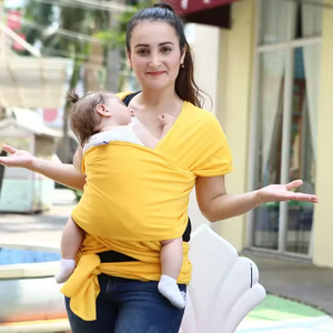 Porte-bébé en <span class=keywords><strong>coton</strong></span> biologique vente en gros de porte-bébé en écharpe biologique personnalisé porte-bébé en écharpe écologique - Product Image 6