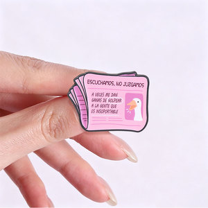 Sarcastische "Golpear a La Gente" emaille pin grappige gans krant broche voor fans verzamelbaar cadeau - Product Image 2
