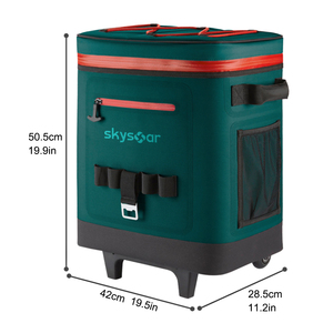 Fábrica grande moda duradera alta calidad impermeable comida almuerzo <span class=keywords><strong>Pinnic</strong></span> cerveza carrito soldado bolsa térmica con ruedas - Product Image 5