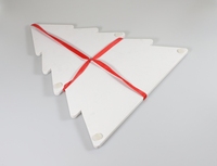 Assiette à steak COSEN en marbre noir et blanc de luxe, écologique, forme d'arbre de Noël moderne, planche à découper durable pour le fromage, pour la salle à manger