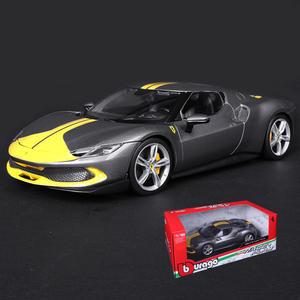 Bburago <span class=keywords><strong>1</strong></span>:<span class=keywords><strong>18</strong></span> F errari 296 GTB Super métal voiture de sport moulé sous pression voiture jouets avec ouverture de porte alliage modèle de voiture jouet - Product Image 6