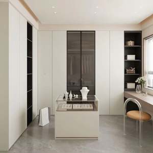 Armario Vestidor Moderno de Lujo Independiente con Sistema de Armario Doble Personalizado y Organizador de Almacenamiento - Product Image 1