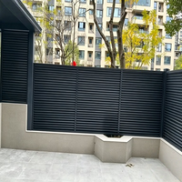 Clôture à persiennes en aluminium robuste, durable, antirouille et étanche, pour piscine et jardin avant, fabrication sur mesure en usine, faible MOQ