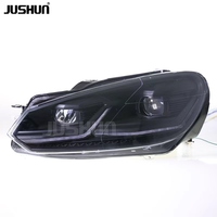 JUSHUN LED-Scheinwerfer für Volkswagen Golf 6 Mk6 2009-2013 Scheinwerfer Plug & Play Modifiziertes Front licht Autozubehör