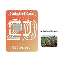 Carte SIM IoT à faible consommation de données pour capteurs agricoles, carte 4G LTE M2M pour l'agriculture intelligente et la surveillance environnementale