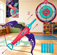 Ensemble de tir à l'arc pour enfants personnalisé en gros d'usine avec fléchettes souples et cible pour jeu intérieur et extérieur