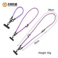 2-in-1 afneembare mobiele telefoon crossbody schouderband, universele afneembare telefoon polsband, handsfree