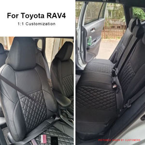 Housses de siège auto complètes en similicuir de luxe, sur mesure pour Civic, CHR, 4Runner, Tacoma, 5 places - Product Image 2