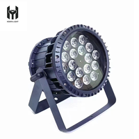 Projecteur LED Par 18x10W RGBW 4-en-1, étanche IP65, contrôle DMX512, éclairage de scène à 25 degrés pour événements DJ et concerts en extérieur