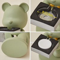 Belle Watcha ours porte-montre bureau poste de travail bureau chambre ornement décoratif cadeau cadeau d'anniversaire
