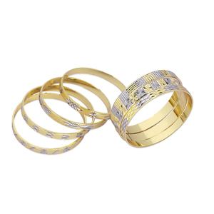 JXX Factory Wholesale Luxury <b>Bracelet</b> Hot Selling in North America 14k Gold-Plated Bangle Brass Jewelry for Women - Product Image 5