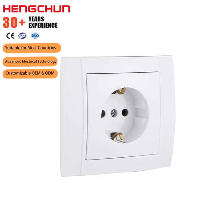 European Socket C Series 16A 250V Wall Switch Socket ABS Panel Home Electrical Touch Panel Wired Smart Life Compatible
