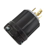 Connecteurs CA NEMA L15-30P triphasés 30A 250V à 4 broches avec verrouillage