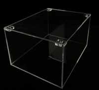 Kommerzielle transparente Acryl-Vitrinen Staub dichte Würfel-Aufbewahrung boxen für Bastel-Präsentation ständer Andere Verwendung zwecke