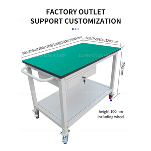 Mesa de Trabajo Industrial de Acero Cuadrada OEM con 1 Cajón y Cerradura con Llave para Uso en Taller - Product Image 2