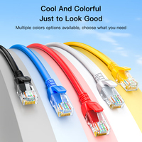 Cable Ethernet SAMZHE Cat5e 24AWG, Cable de Red Redondo de PVC Azul con Conductor de Cobre, Conector RJ45 Chapado en Oro