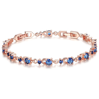 Bracelet classique incrusté de diamants, étanche, pour usage quotidien, ornement de luxe brillant, accessoire de mode pour rendez-vous et banquets