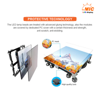 Pantalla LED Interactiva para Piso P3.91 P4.81 para Interiores y Exteriores, Pantalla Digital para Reproducción de Video en Pisos para Centros Comerciales