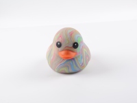 Jouet de décompression en forme de canard souple et extensible, rembourré de farine, en gros, avec boîte de présentation