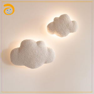 Lampe murale en forme de ballon en peluche, lumière décorative pour chambre d'enfant, veilleuse pour chambre à coucher - Product Image 3