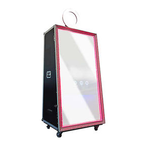 Cabina de Fotos con Espejo Mágico en Forma de Arco UNIV, Soporte para iPad y Cámara, Impresión Instantánea, Modelo de 15.6 Pulgadas, Metal y Vidrio Templado, para Fiestas - Product Image 3