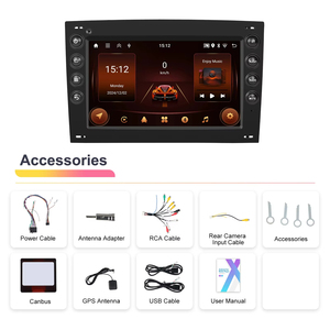 Podofo 7'' 2Din Android Carplay/Android Auto sans fil GPS/WiFi/FM/RDS pour Renault Megane2 2002-2009 Autoradio Livraison rapide - Product Image 6
