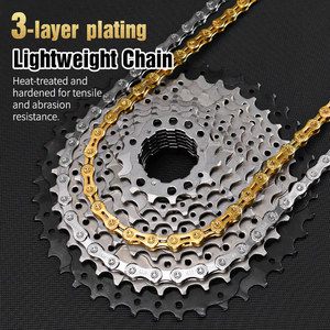 LEBYCLE Fahrradkette aus Kohlenstoffstahl, Einzelgang bis 6-12 Gänge, Rostfrei, Verschleißfest, Ersatzteil für Fahrradketten - Product Image 2