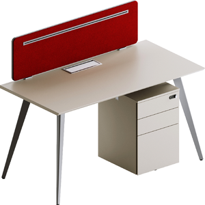 Moderno Escritorio de estación de trabajo convertible de 1, 2, 4 y 8 asientos, muebles de oficina estables, Panel MFC, diseño Modular de madera para uso en el hogar y la Oficina - Product Image 2