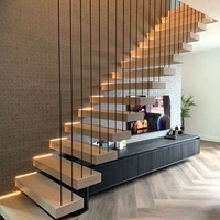 Escalier flottant contemporain, prix de l'escalier flottant moderne