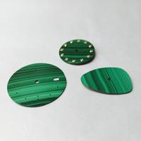Pierres précieuses de malachite naturelle spéciale rares personnalisées Cadran pour montres-bracelets Pièces