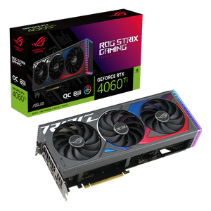 การ์ดจอ GPU สำหรับเล่นเกม GDDR6 O8G Strix RTX 4060 Ti 4060ti DLSS3กราฟิกการ์ดสามชิ้นสำหรับเกมพีซีตั้งโต๊ะ - Product Image 1