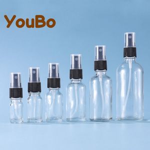 Botella de vidrio con atomizador YouBo de 5ml 10ml 15ml 20ml 30ml 50ml 100ml para aceite esencial, tónico, uso en viajes - Product Image 1